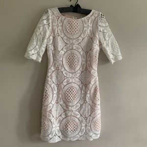 Lulus white crochet lace dress